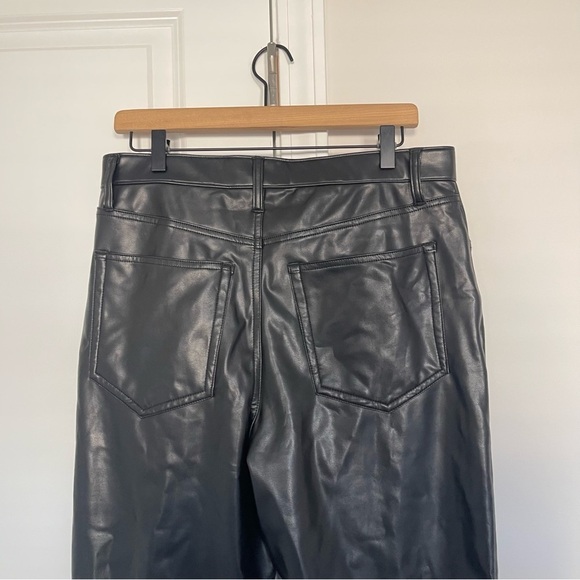 Abercrombie and Fitch Pants Ankle Straight Vegan Leather - Picture 7 of 8
